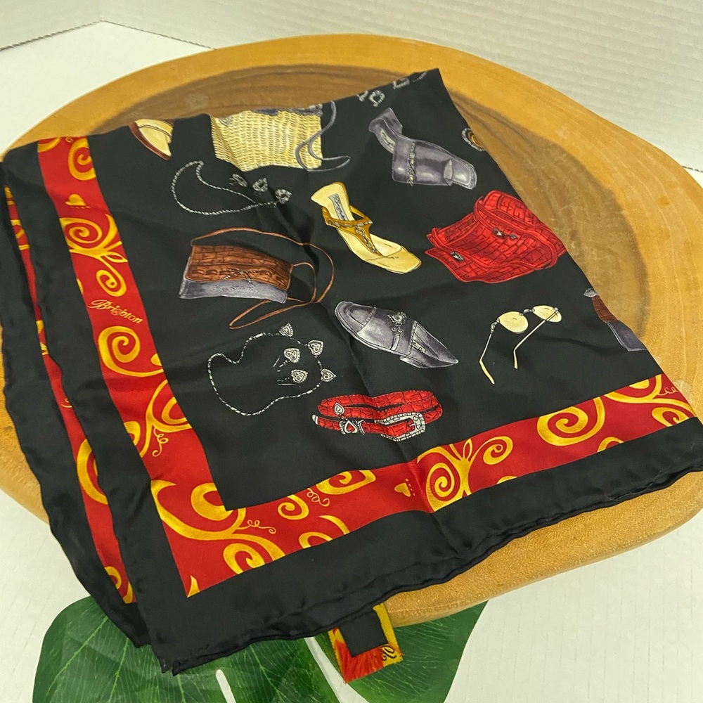 Brighton Silk Handbag Printed Scarf